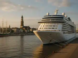 Kreuzfahrtbeginn in Hamburg