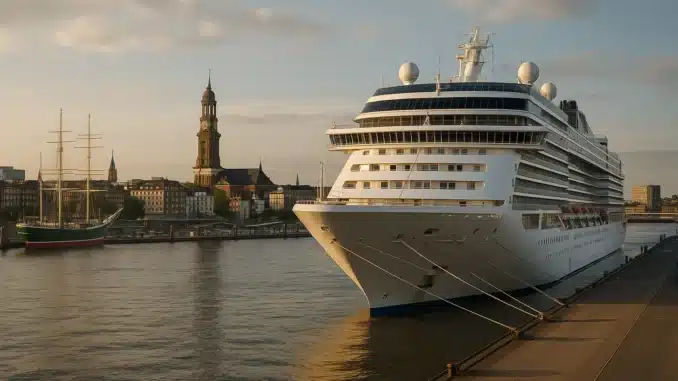 Kreuzfahrtbeginn in Hamburg